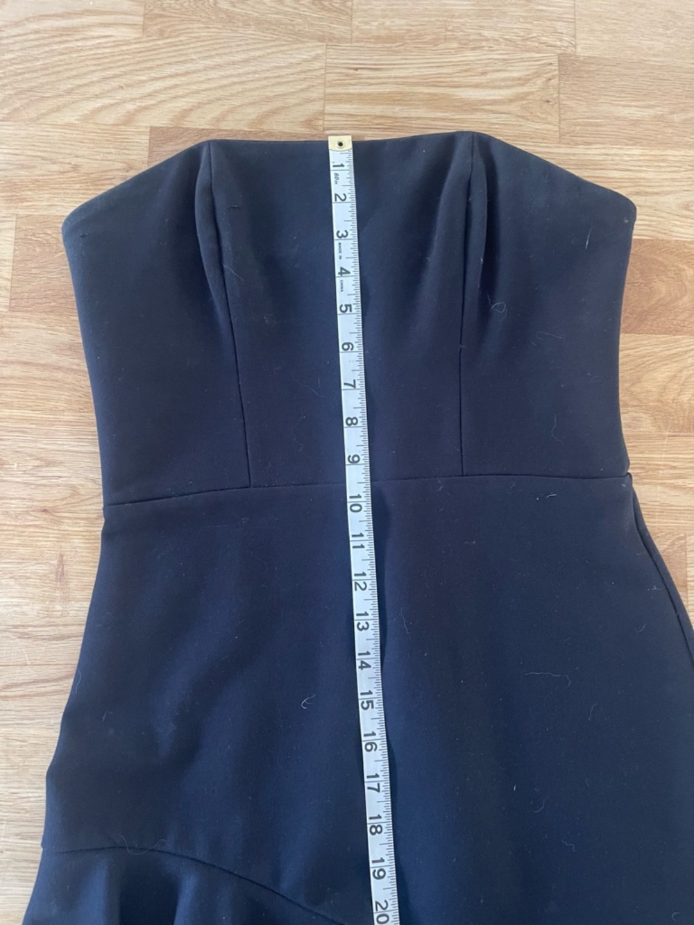 Amanda Uprichard Strapless LBD Mini Dress, Black, Size Medium (4-6), Like New - Picture 10 of 14